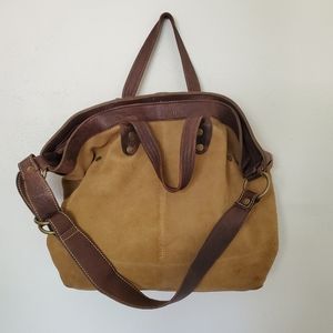 Free People We the free large Leather Hobo Tote